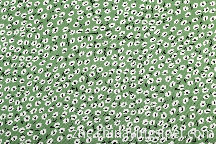 新产品印刷布粘性人造丝面料适用于女装